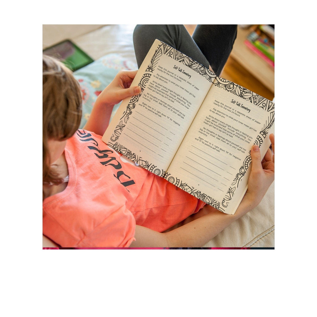 girl reading I would, but my damn mind won't let me journal