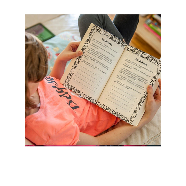 girl reading I would, but my damn mind won't let me journal