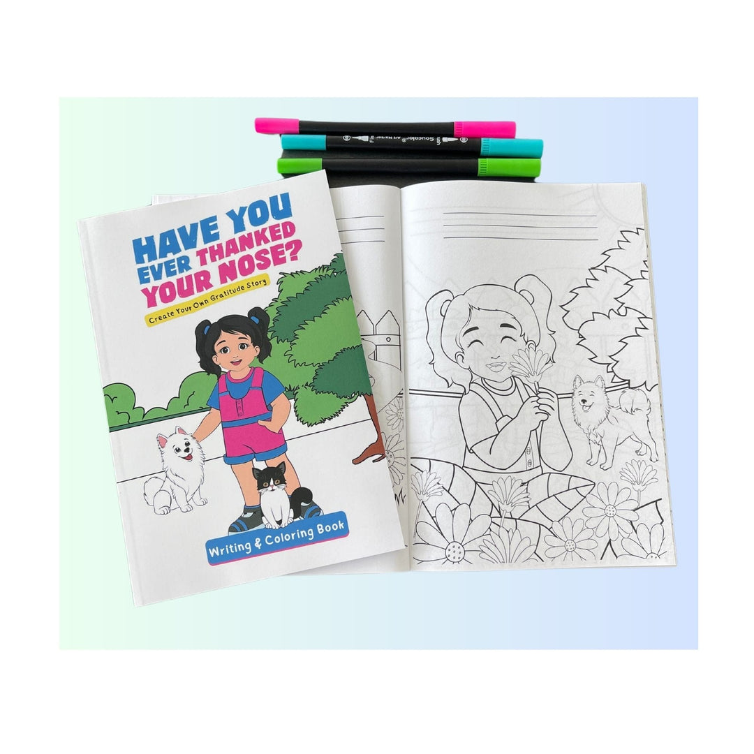 Have you ever thanked your nose? coloring book
