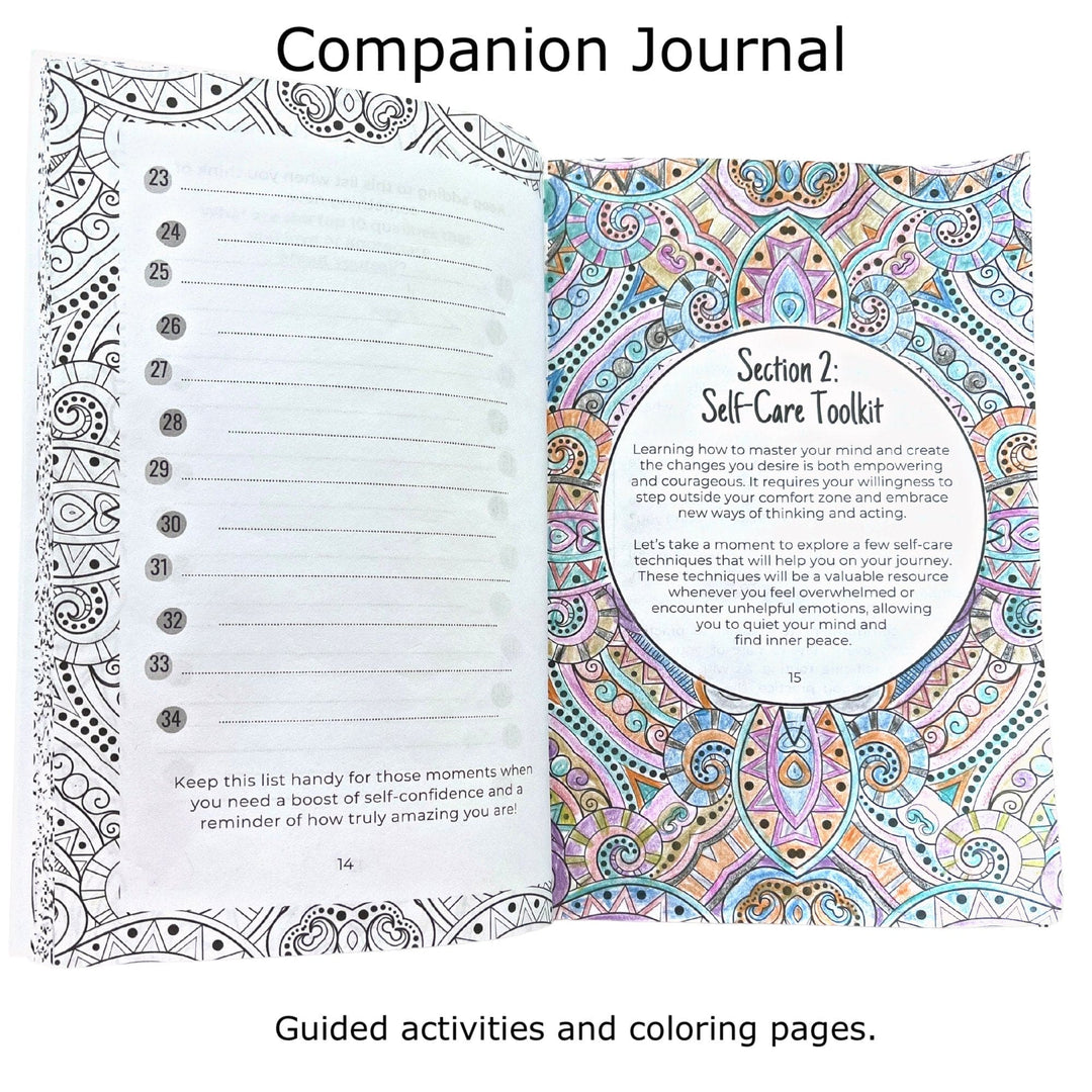 ADULTS: I would, but MY DAMN MIND won't let me! Guided Spiral Bound Companion Journal