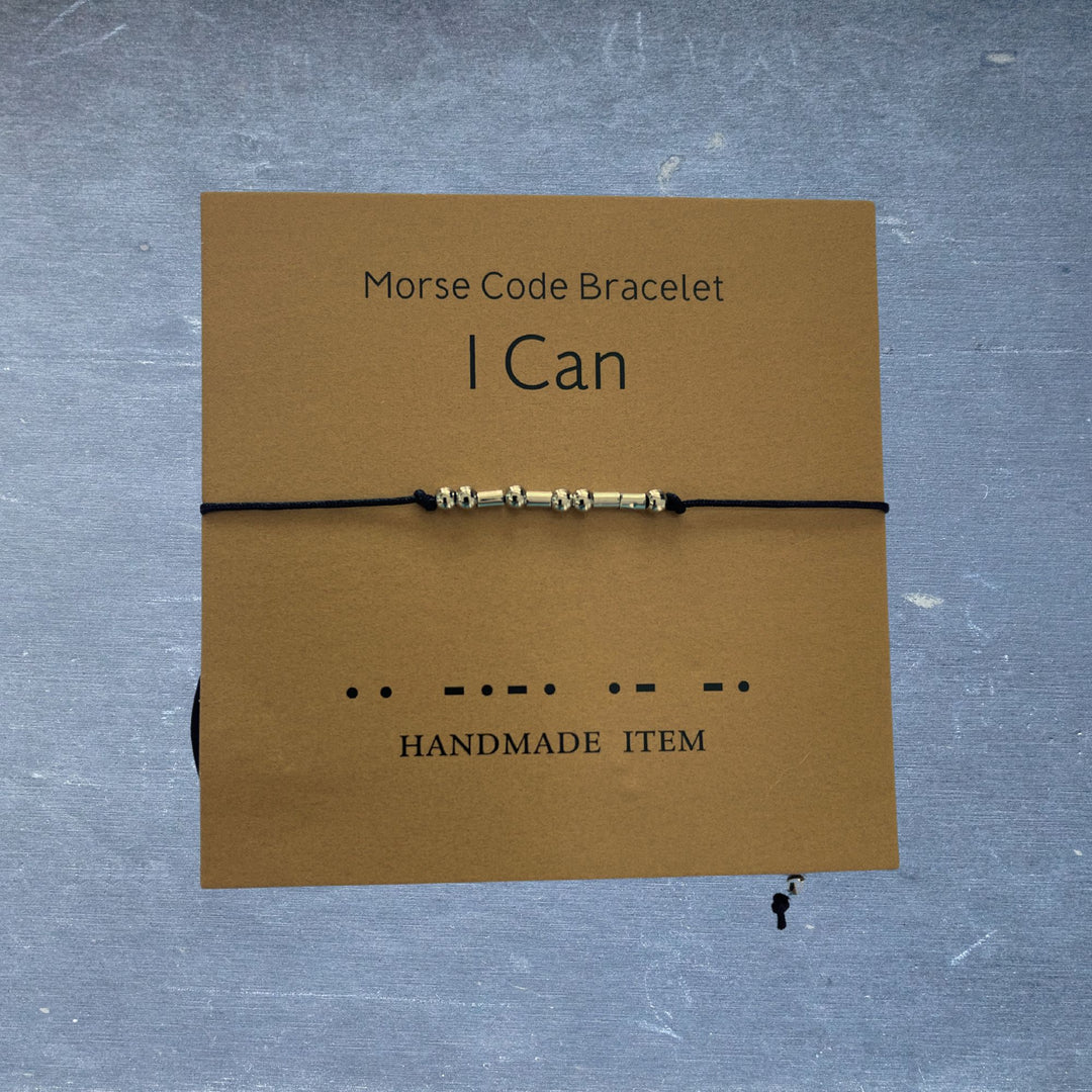 Motivational Morse Code Bracelets