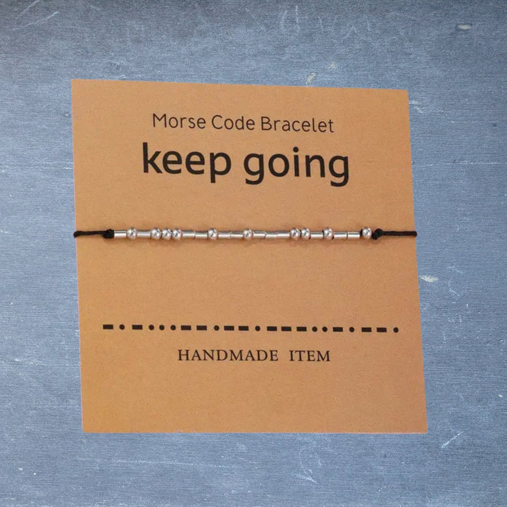 Motivational Morse Code Bracelets